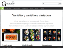 Tablet Screenshot of gastronomiet.dk